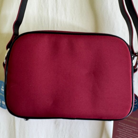 NWT JILL-E DESIGNS RED leather CAMERA SHOULDER Photography Compact System BAG - Picture 5 of 16